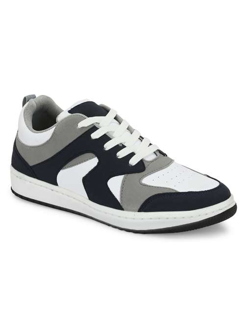 men color block lace up sneaker