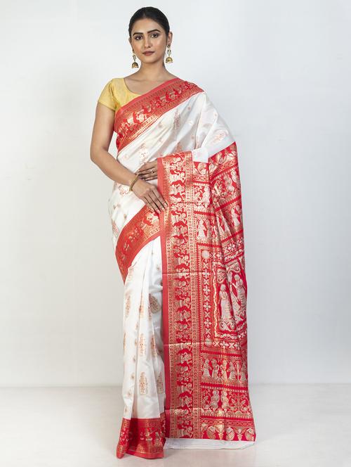 women self design bordered saree with blouse - 21905723 - Standard Image - 0