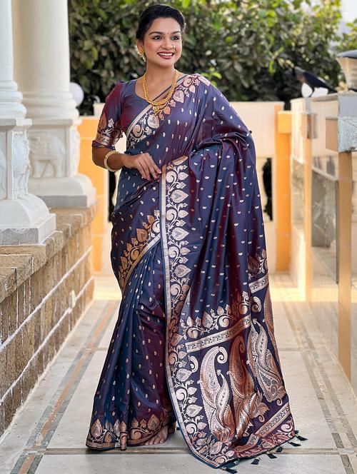 women self design banarasi saree with blouse - 21905772 -  Standard Image - 0