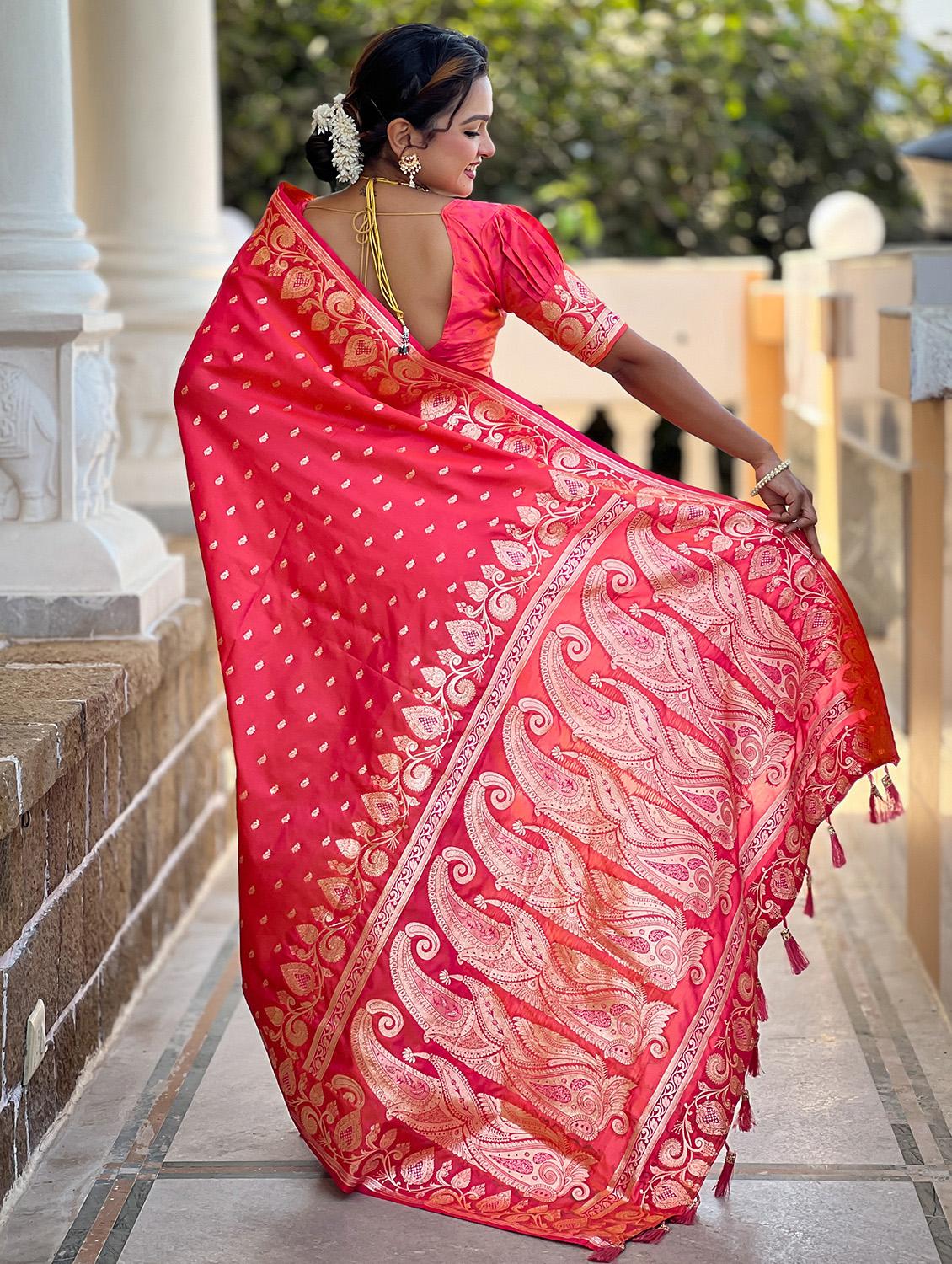 women self design banarasi saree with blouse - 21905774 - Standard Image - 1