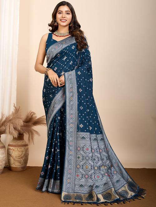 women self design banarasi saree with blouse - 21905801 -  Standard Image - 0