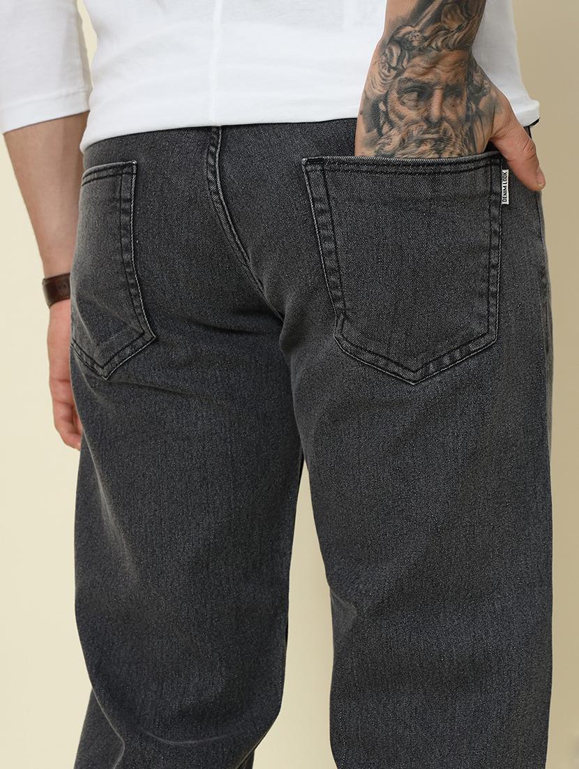 men solid mid rise straight fit jean - 21905879 - Standard Image - 6