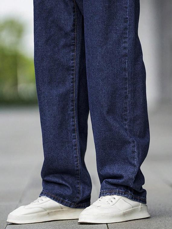 men solid mid rise baggy jean - 21905921 - Standard Image - 4