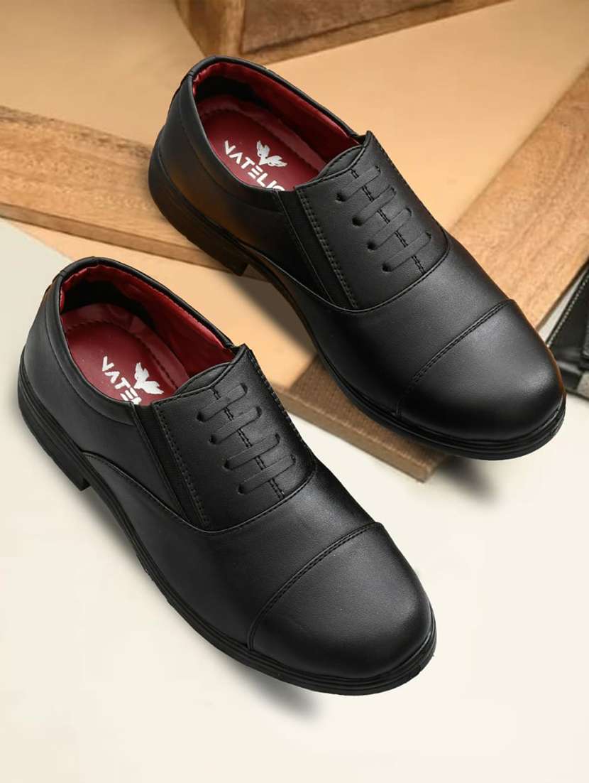 men black slip on oxford