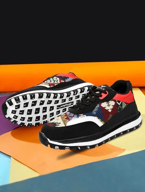 men self design lace up sneaker - 21906061 -  Standard Image - 0