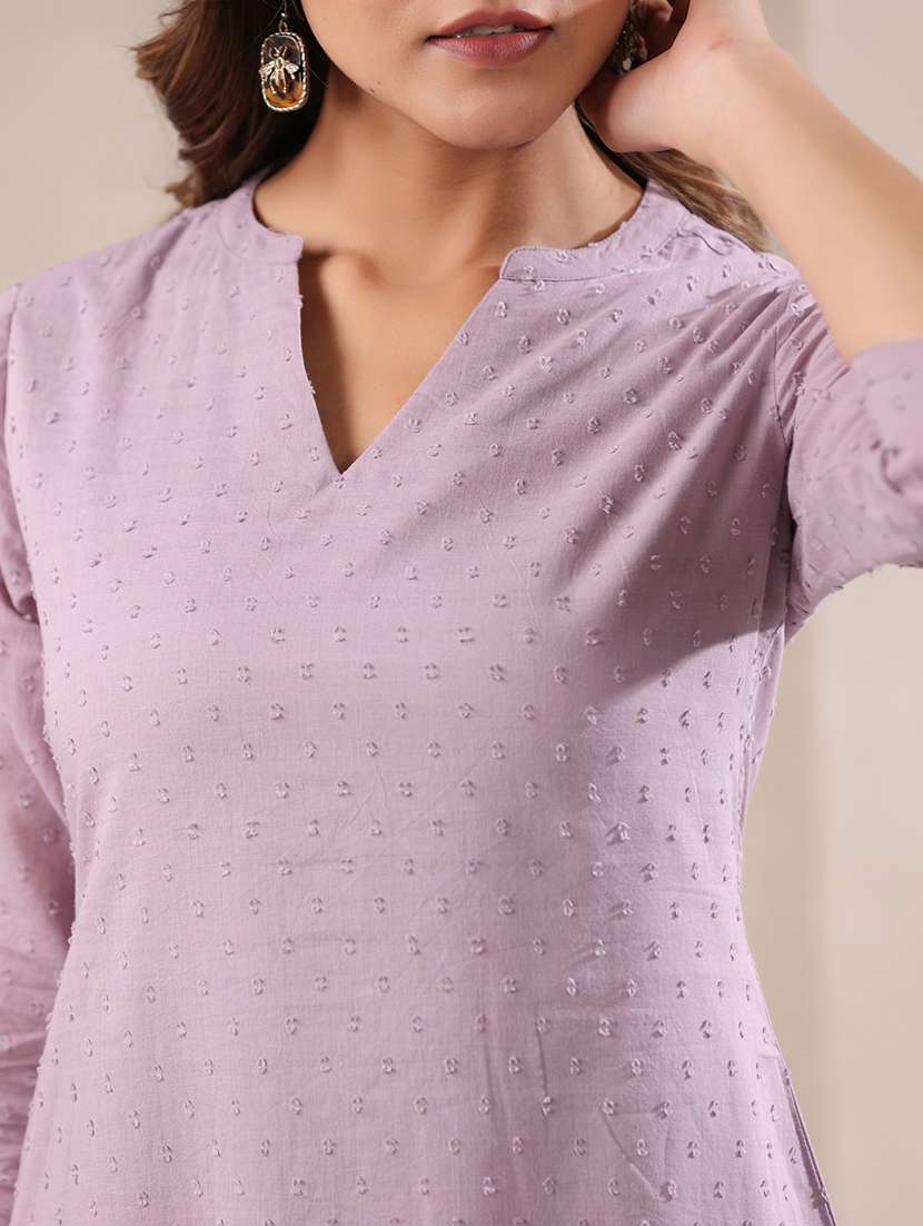 women three quarter sleeve kurta pant set - 21906144 - Standard Image - 4