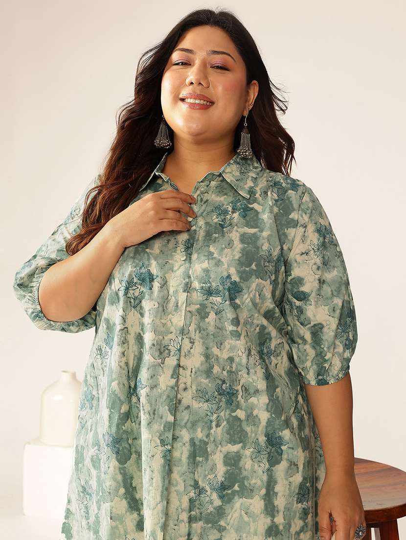 women plus size three quarter sleeve tunic - 21906331 -  Standard Image - 4