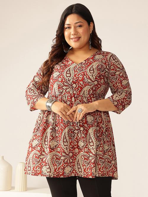 women plus size three quarter sleeve tunic - 21906333 - Standard Image - 0