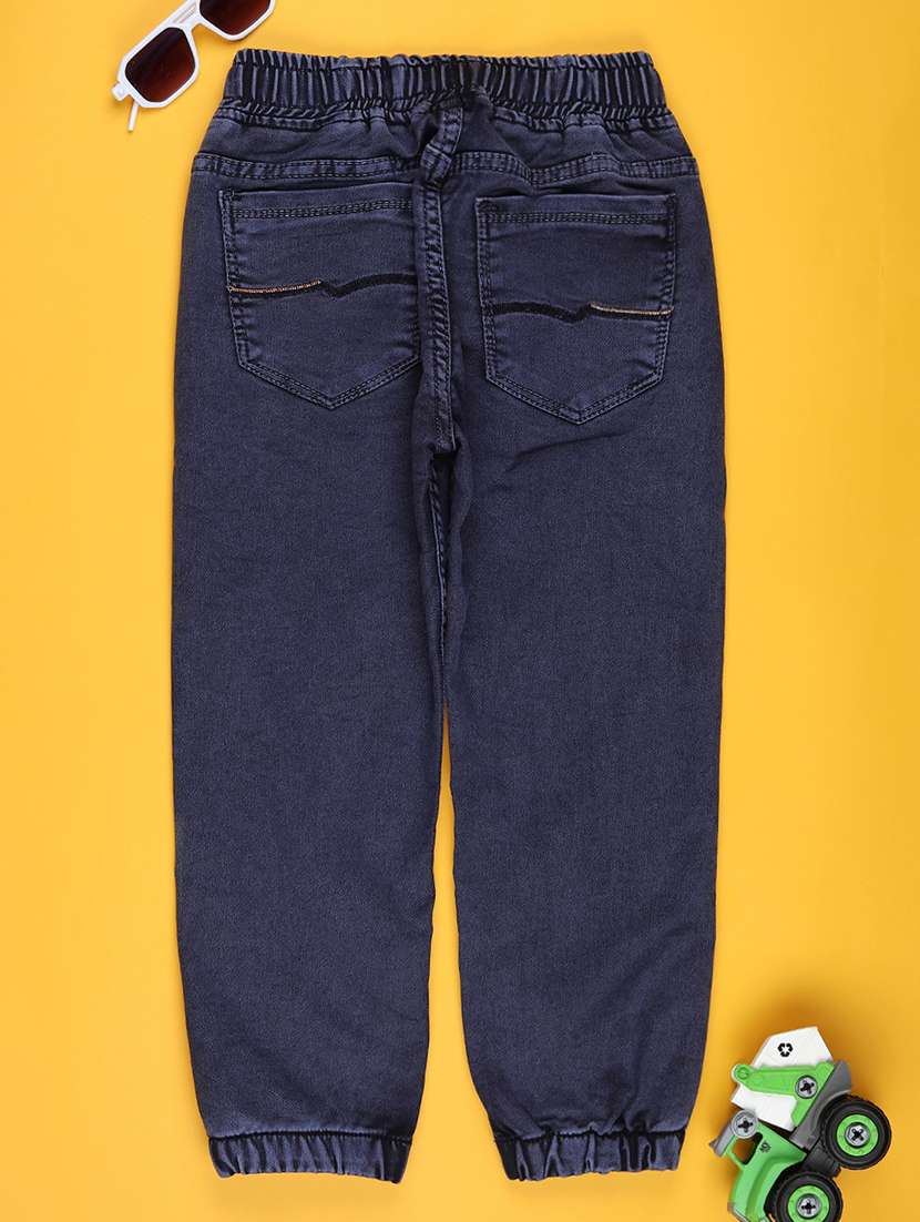 boys solid mid rise jogger  - 21906457 -  Standard Image - 1