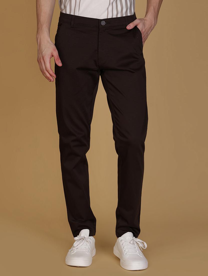 men solid mid rise slim fit chinos  - 21906493 -  Standard Image - 1