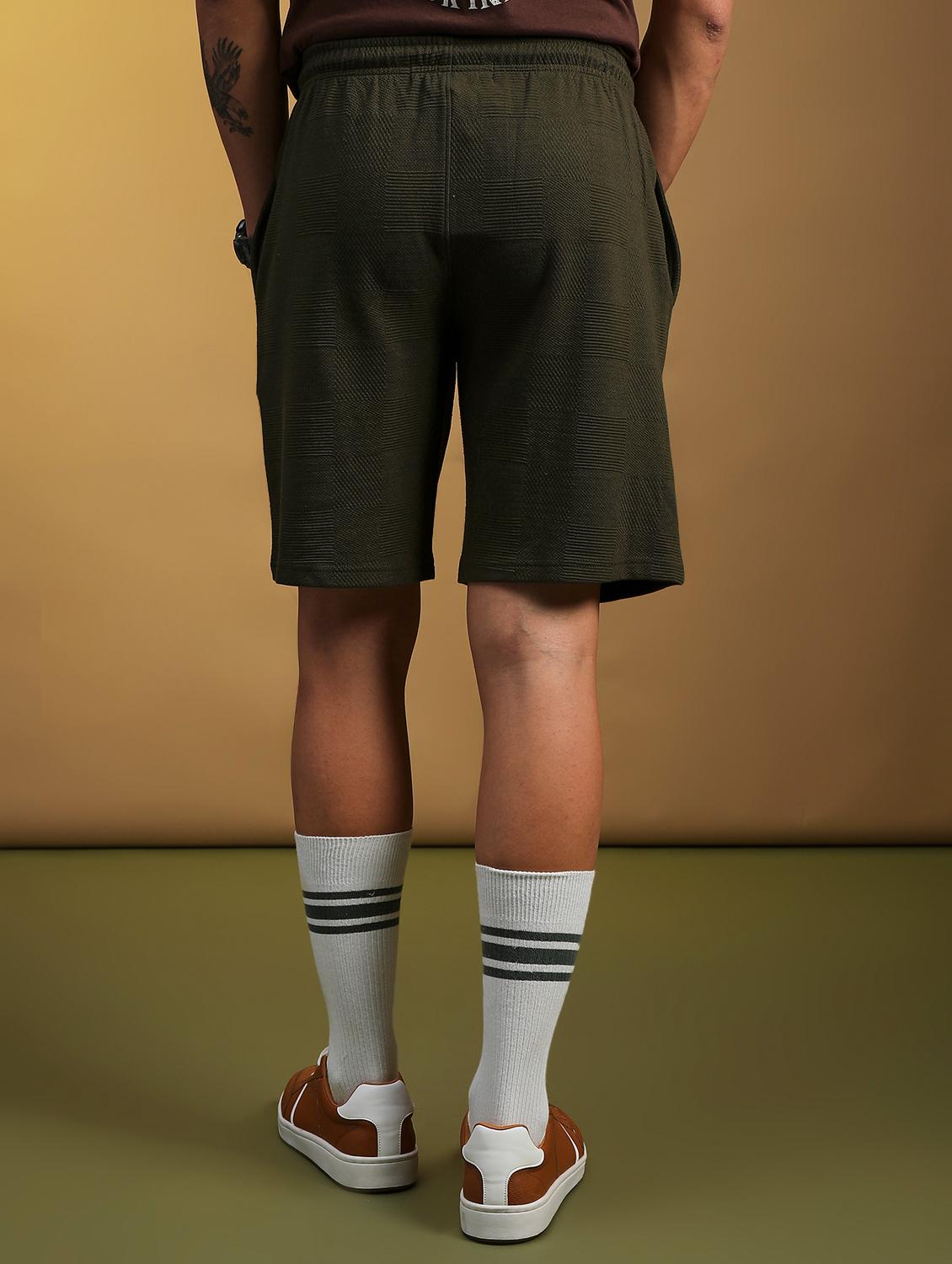 olive jacquard short - 21906592 - Standard Image - 4