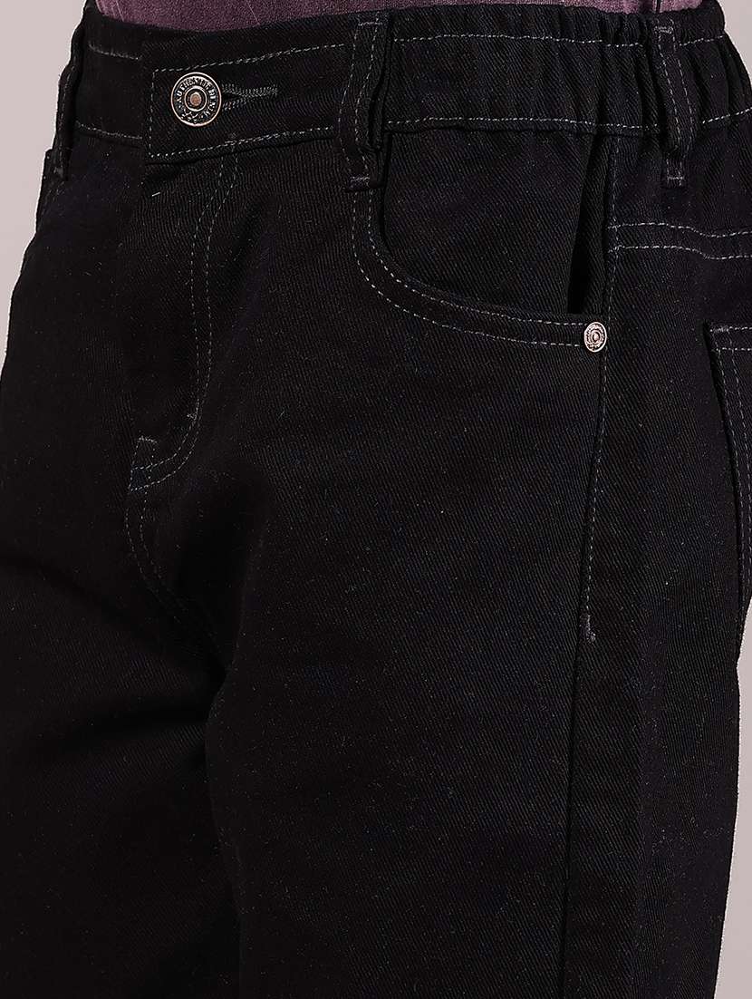 boys black solid mid rise relaxed jean - 21906698 -  Standard Image - 4