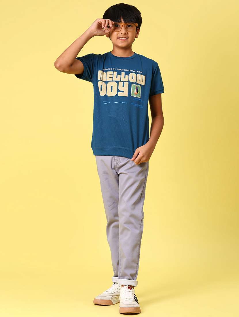 boys solid mid rise straight fit jeans - 21906702 - Standard Image - 4