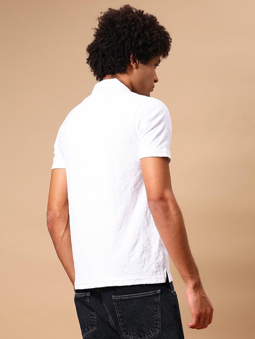 men self design short sleeve casual fit casual shirt - 21906743 - Standard Image - 4