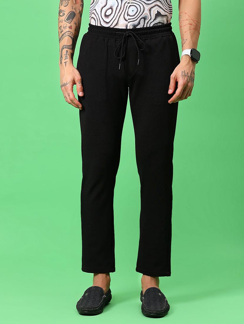 men solid mid rise straight fit chinos - 21906771 - Standard Image - 1