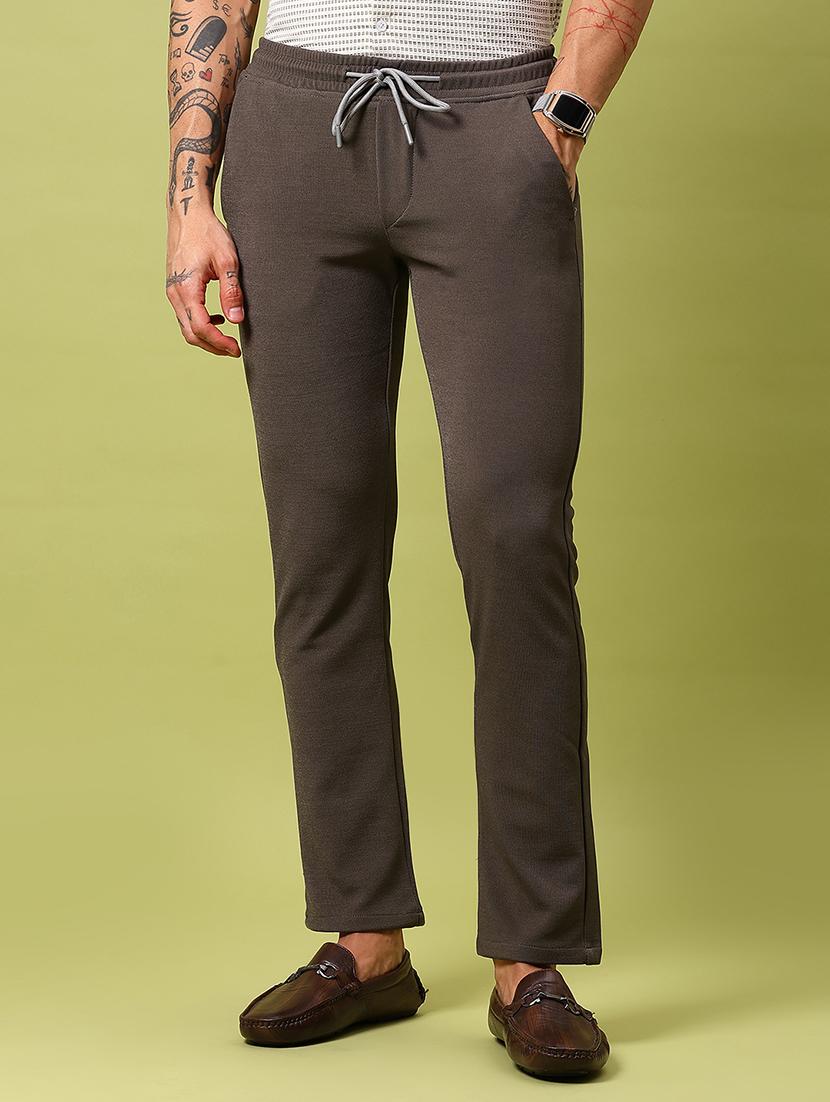 men solid mid rise straight fit chinos - 21906772 - Standard Image - 1