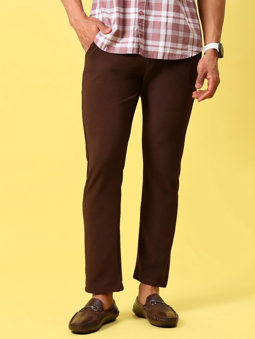 men solid mid rise slim fit chinos  - 21906774 -  Standard Image - 1