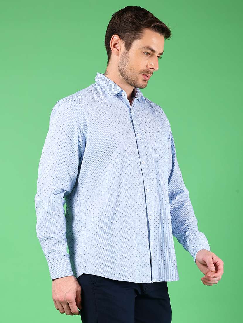 men printed long sleeve regular fit casual shirt - 21906785 -  Standard Image - 1