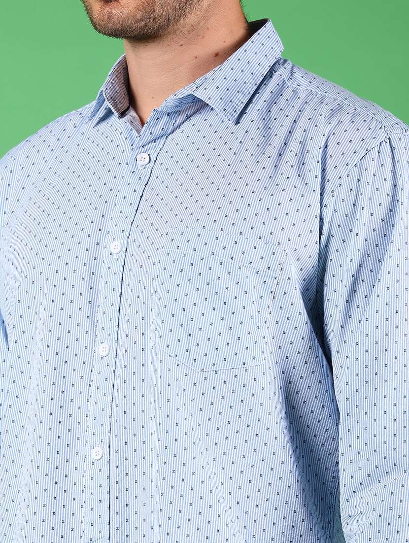 men printed long sleeve regular fit casual shirt - 21906785 -  Standard Image - 4