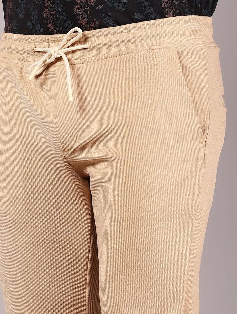 men solid md rise casual chinos  - 21906787 -  Standard Image - 4