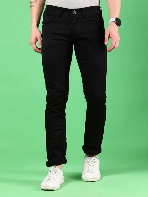 men solid mid rise slim fit jean - 21906794 - Standard Image - 0