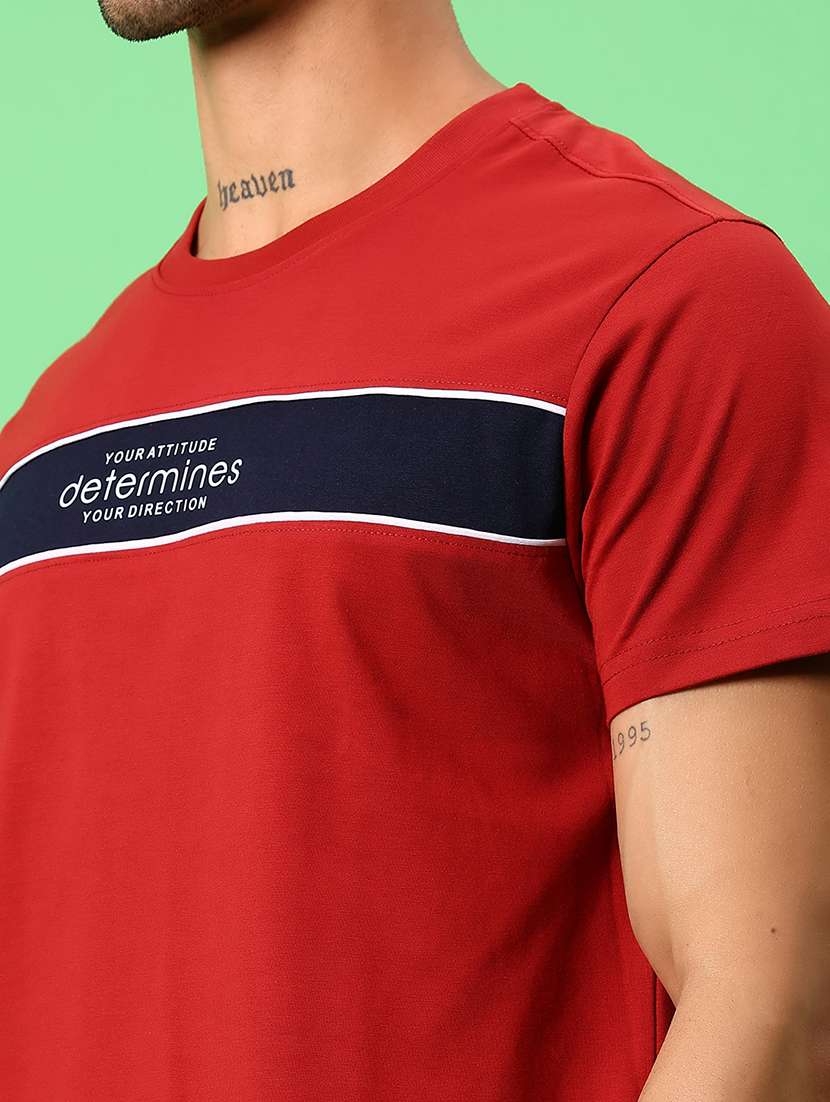 men chest print short sleeve regular fit t-shirt - 21906806 -  Standard Image - 4