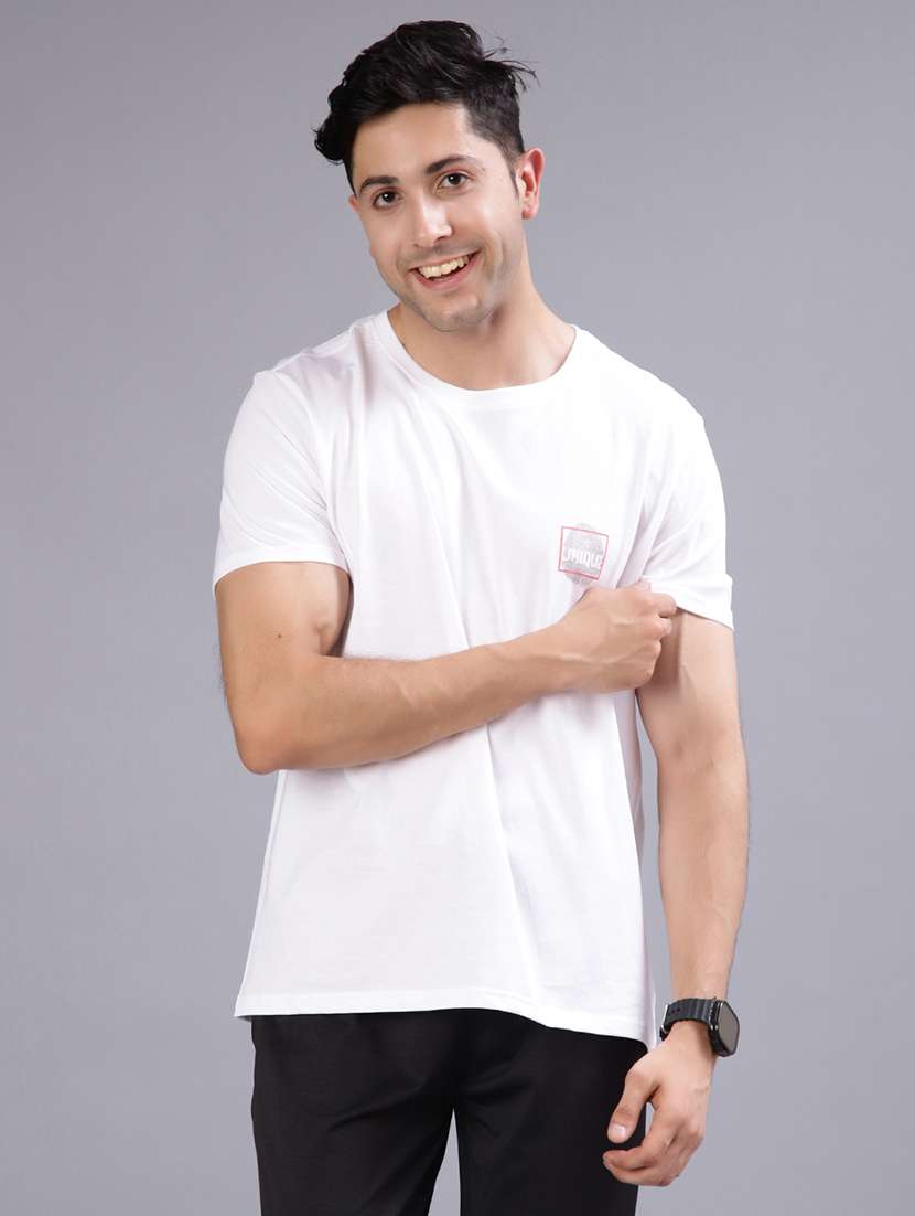 men printed short sleeve regular fit t-shirt - 21906833 -  Standard Image - 1