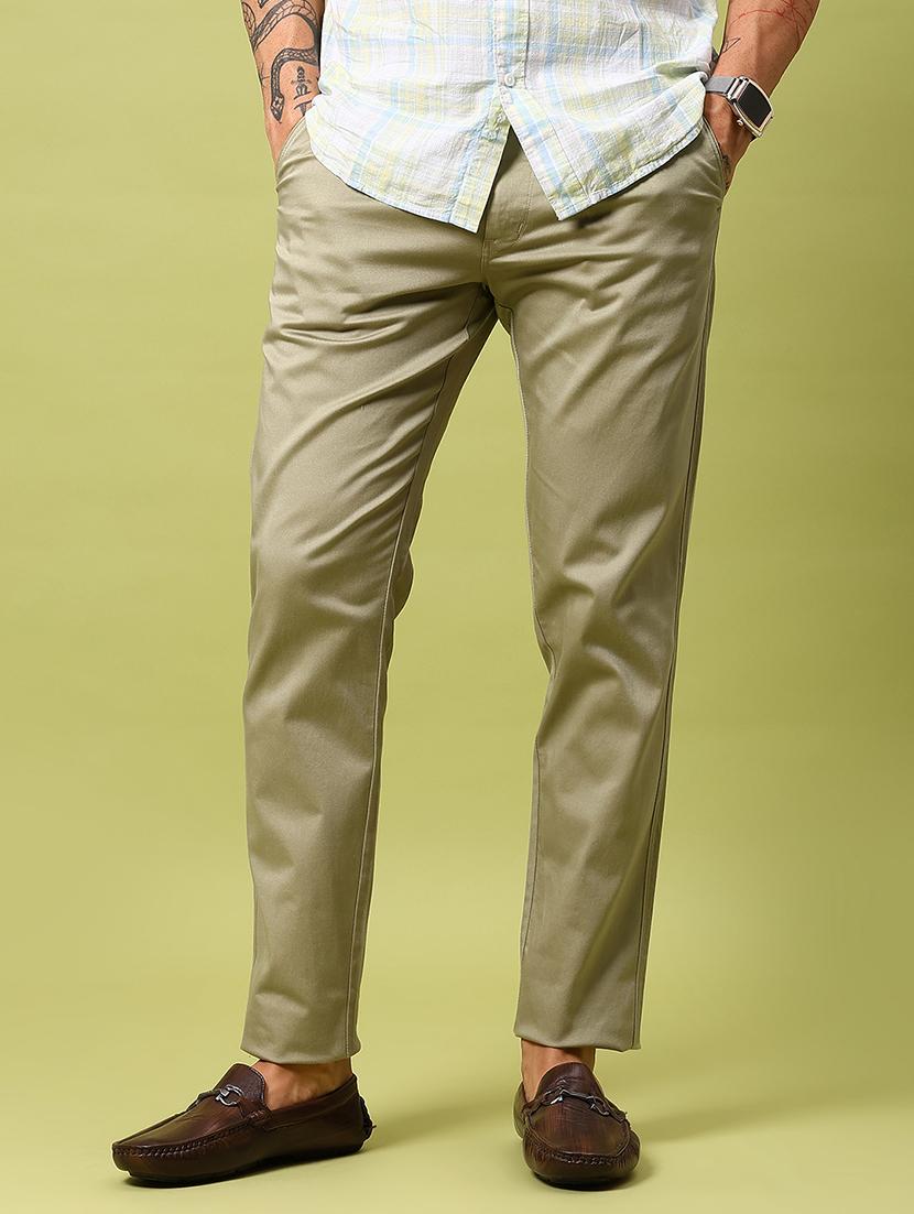 men solid mid rise straight fit chinos  - 21906849 -  Zoom Image - 0