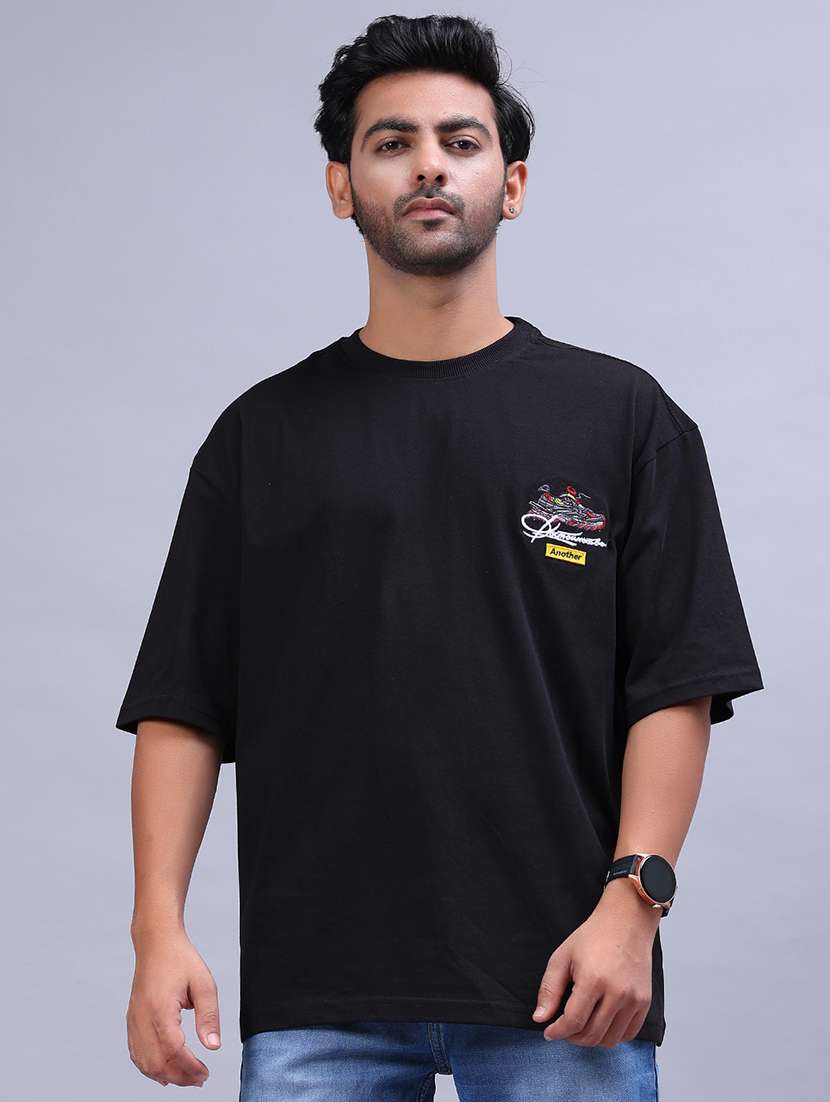 men back print short sleeve oversized t-shirt - 21906877 -  Standard Image - 1
