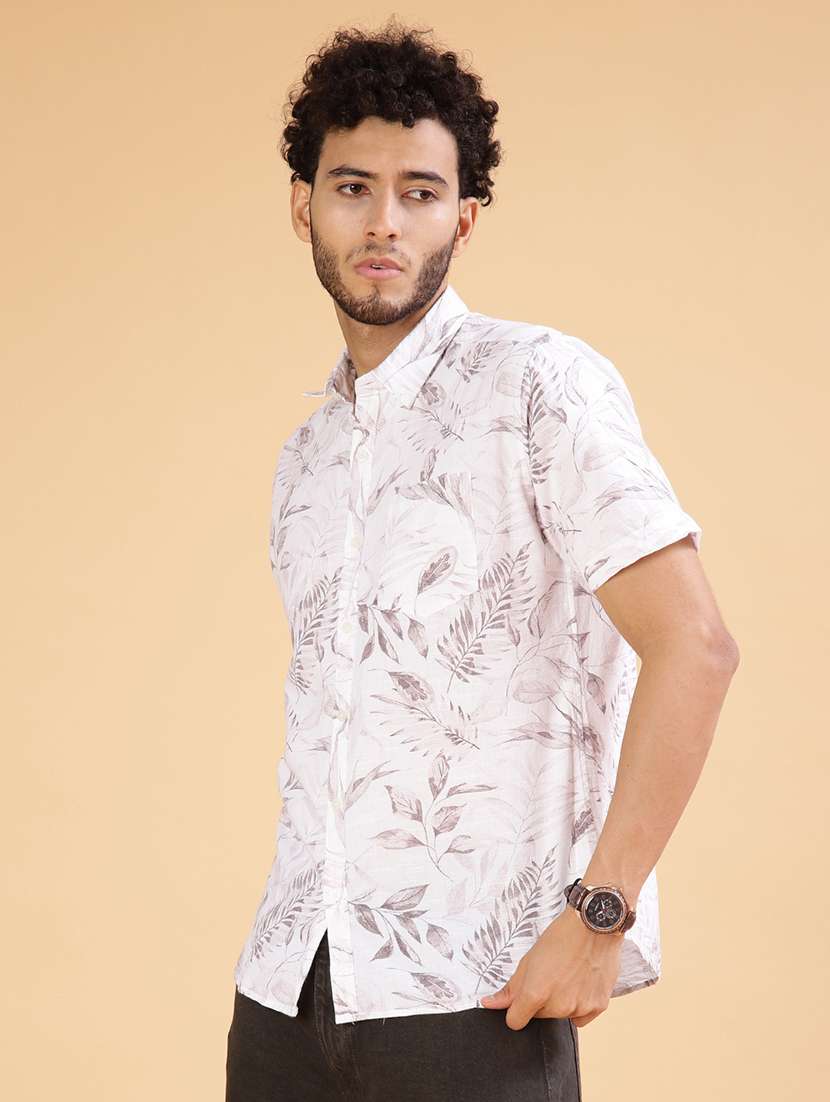 rust cotton casual shirt - 21906888 -  Standard Image - 1