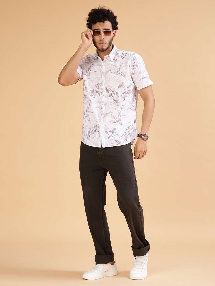rust cotton casual shirt - 21906888 -  Standard Image - 4