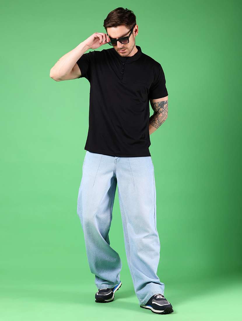 men solid short sleeve regular fit t-shirt - 21906924 -  Standard Image - 4