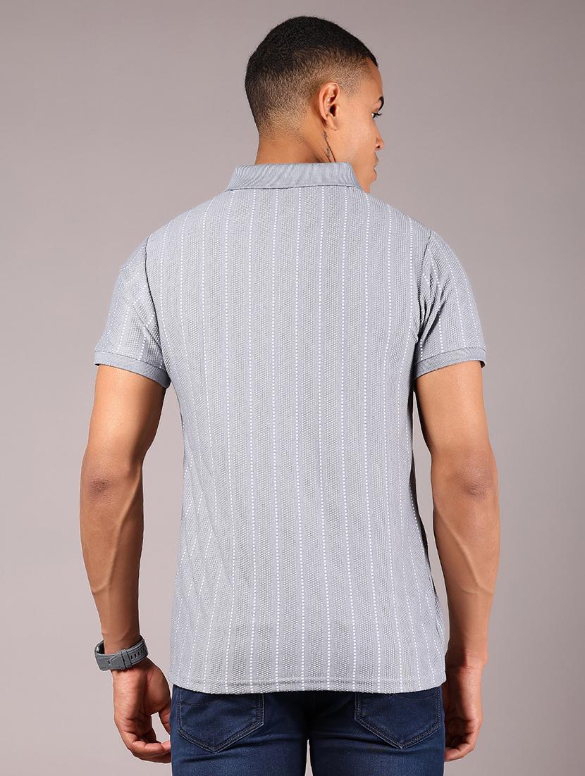 men striped short sleeve regular fit polo t-shirt - 21906933 - Standard Image - 1