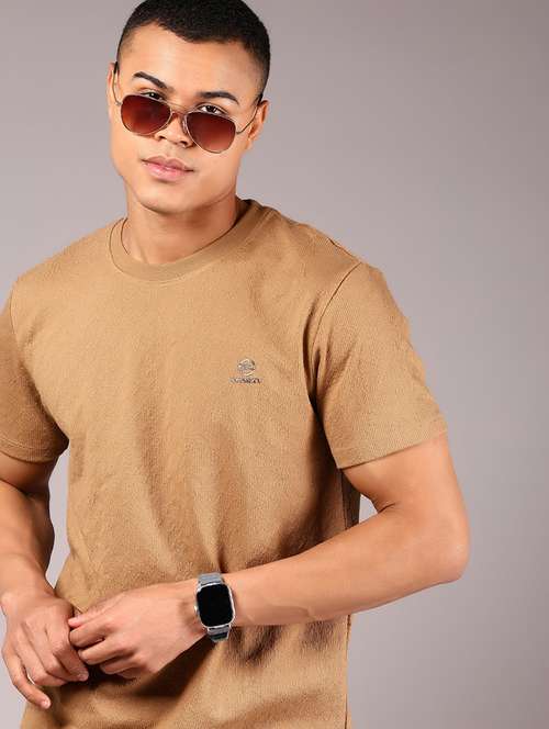 men solid short sleeve regular fit t-shirt - 21906941 - Standard Image - 0