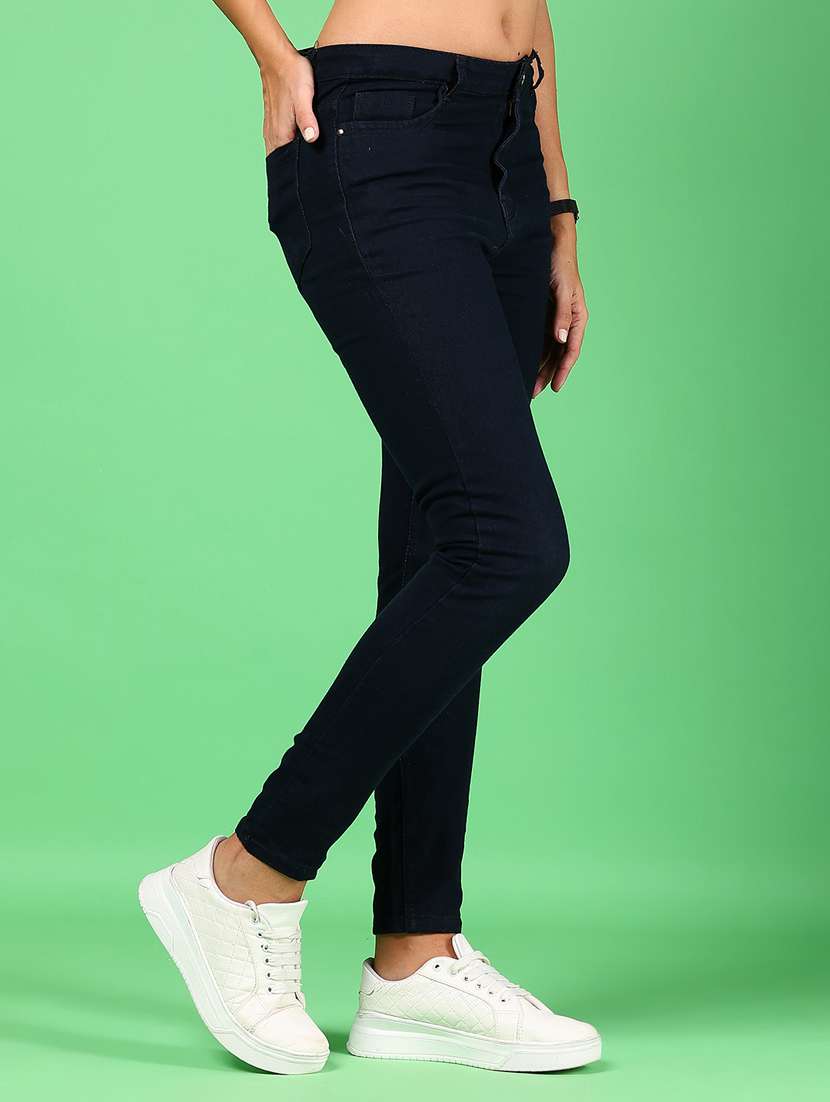 women solid mid rise slim fit jean - 21907104 -  Standard Image - 1