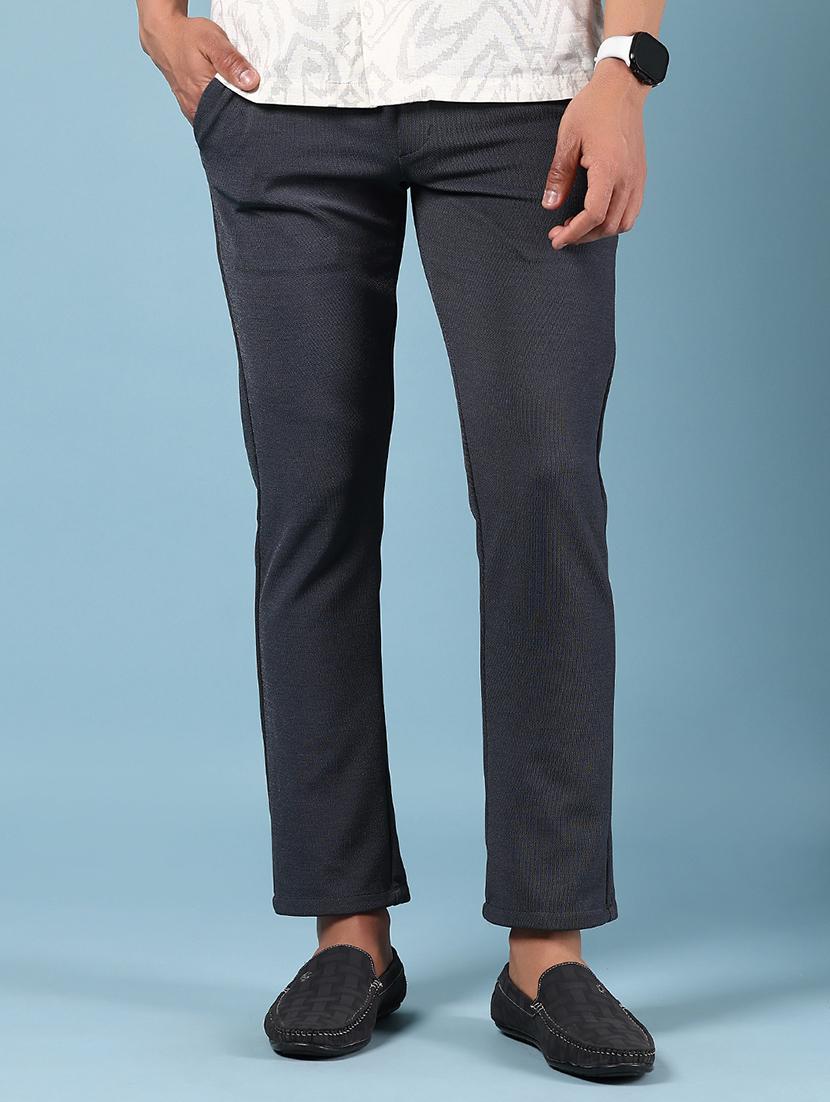 men solid mid rise slim fit chinos - 21907585 - Standard Image - 1