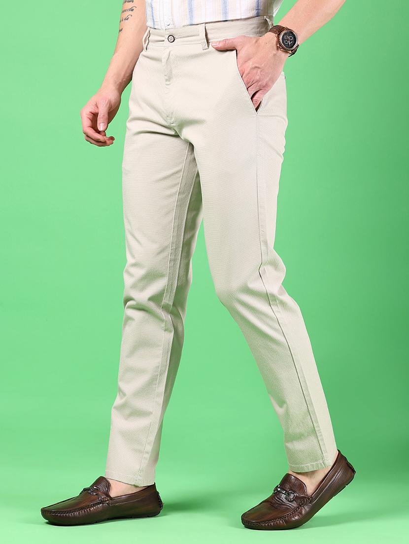 men solid md rise flat front casual chinos  - 21907593 -  Standard Image - 1