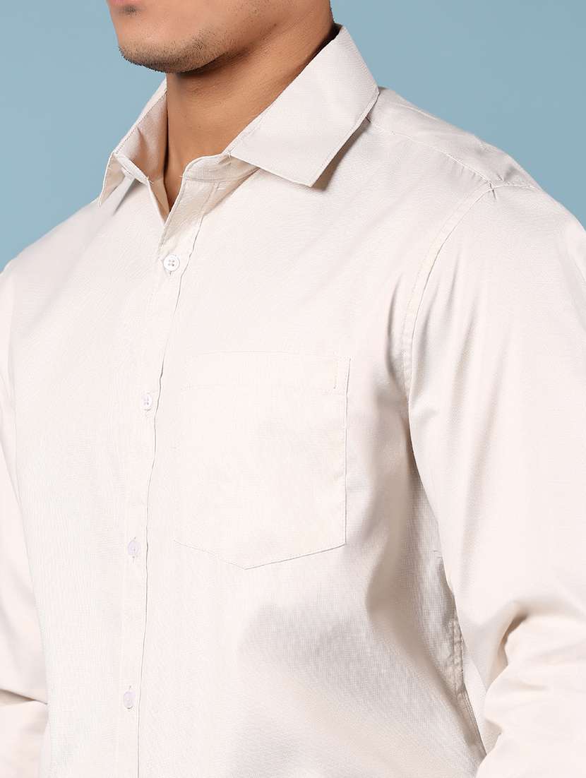 men solid long sleeve formal shirt - 21907606 -  Standard Image - 4