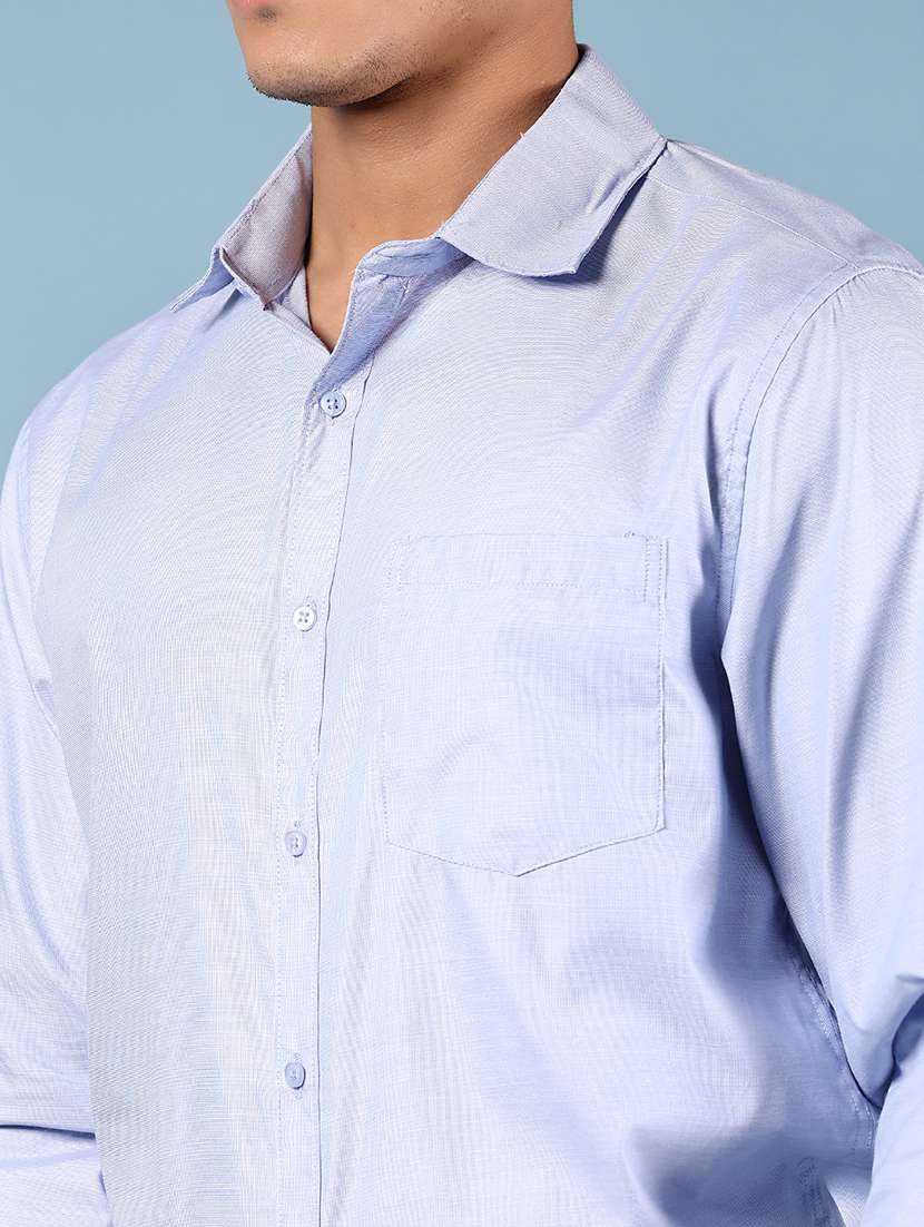 men solid long sleeve formal shirt - 21907617 -  Standard Image - 4