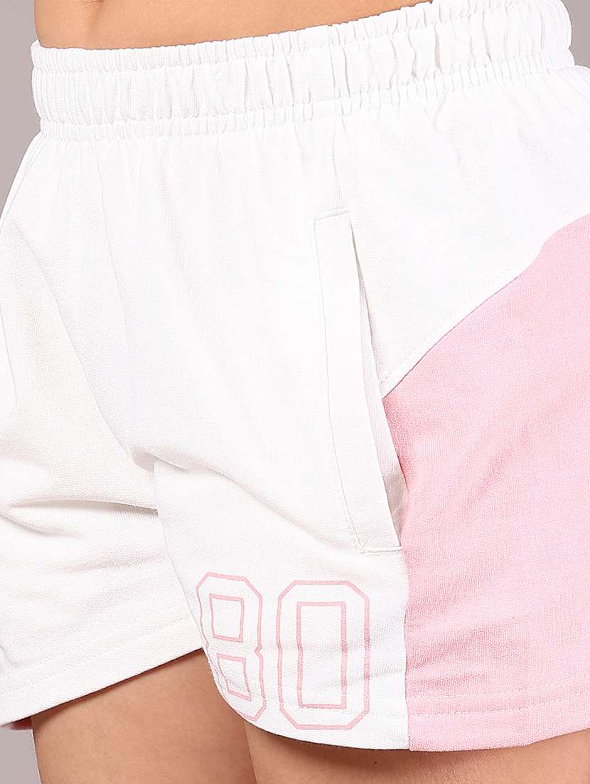 girls color block mid rise shorts  - 21907672 -  Standard Image - 4