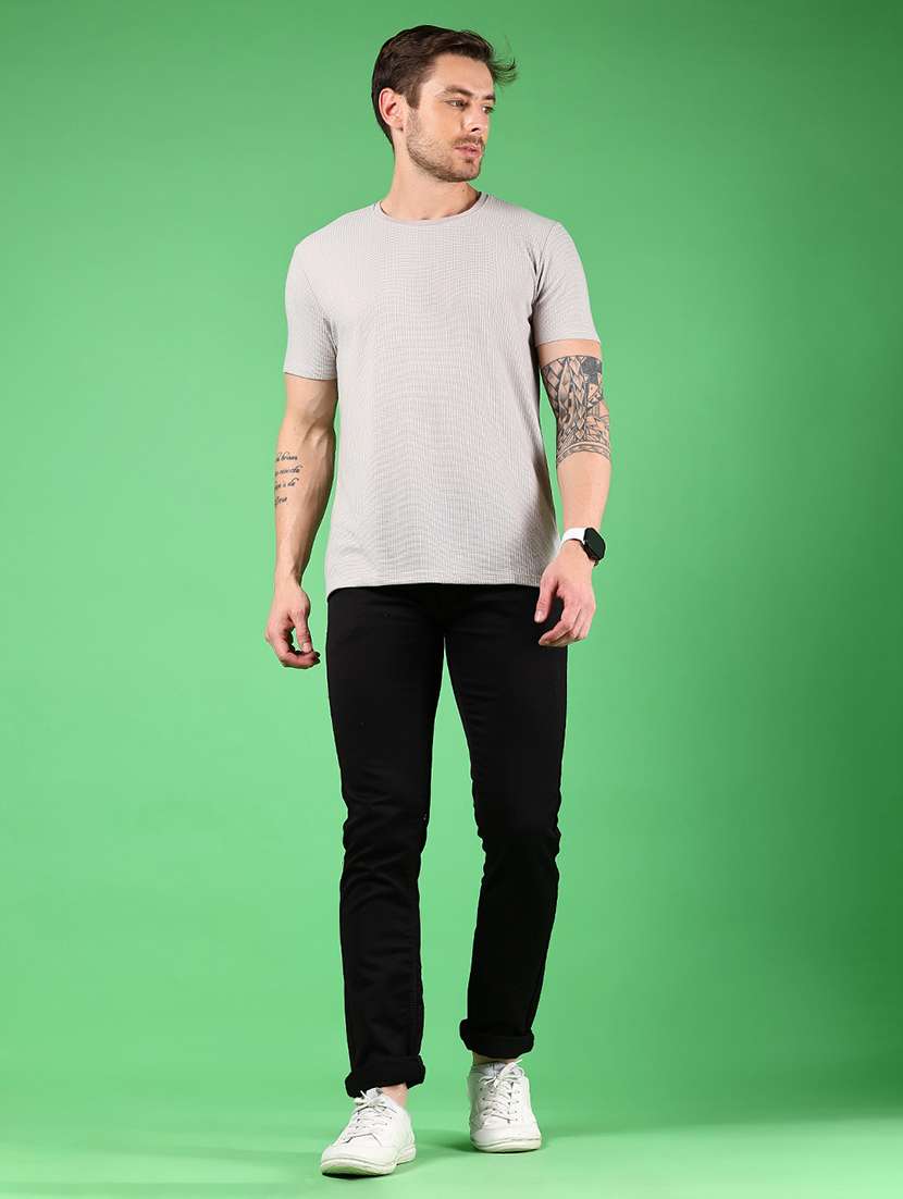 men solid short sleeve regular fit t-shirt - 21907702 - Standard Image - 4