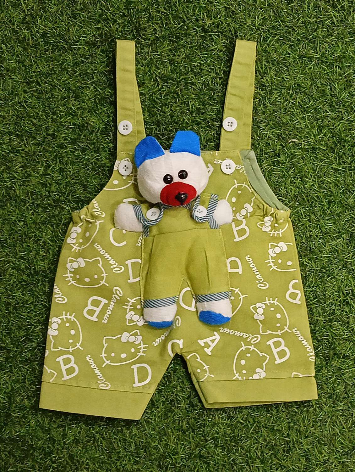 kids printed adjustable strap dungree - 21907736 -  Standard Image - 4