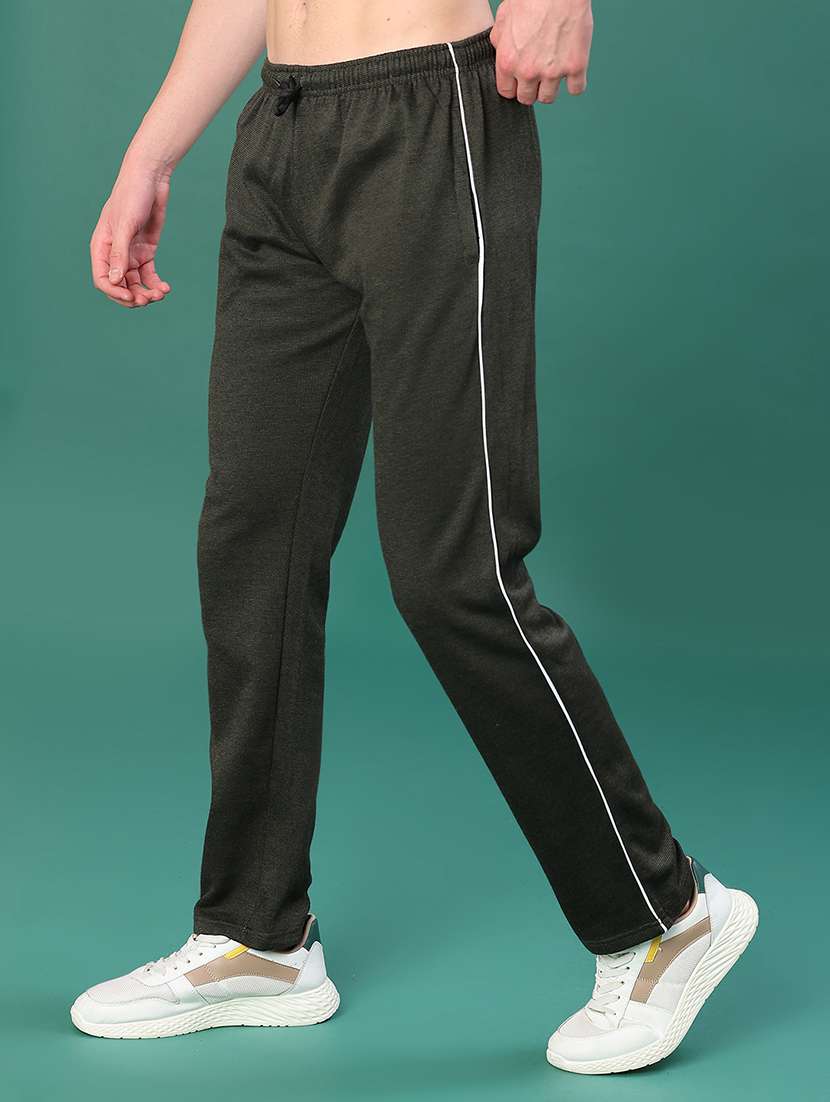 Men Solid Mid Rise Full Length Track Pant - 21908017 -  Standard Image - 1