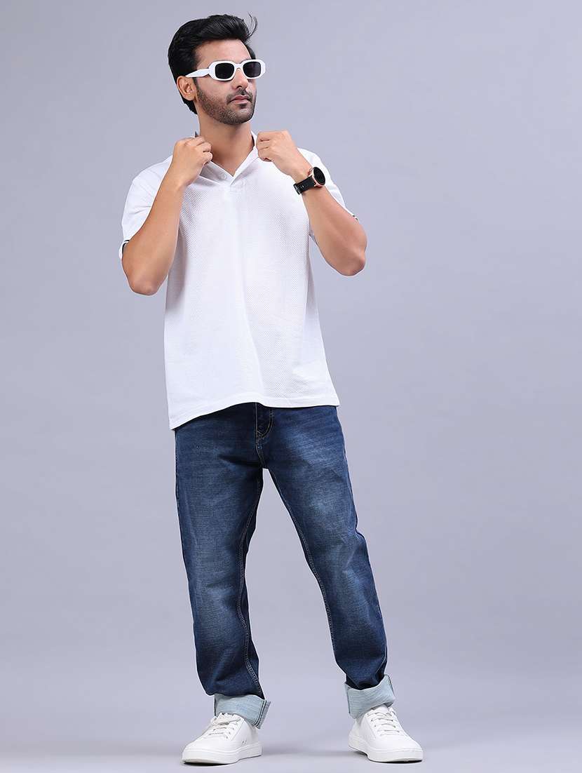 men solid short sleeve regular fit polo t-shirt - 21908034 - Standard Image - 4