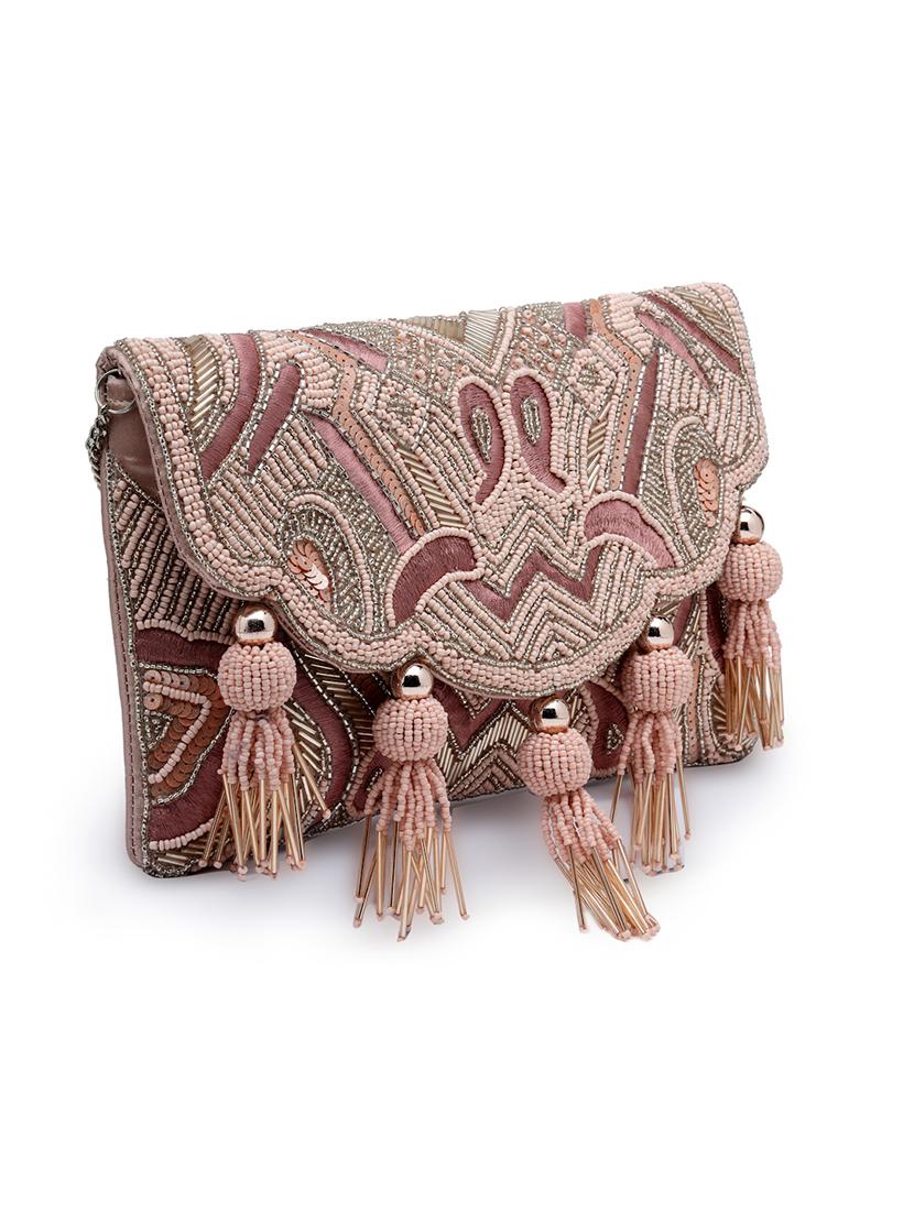 women rosewater embllished sling bag - 21908156 - Standard Image - 4
