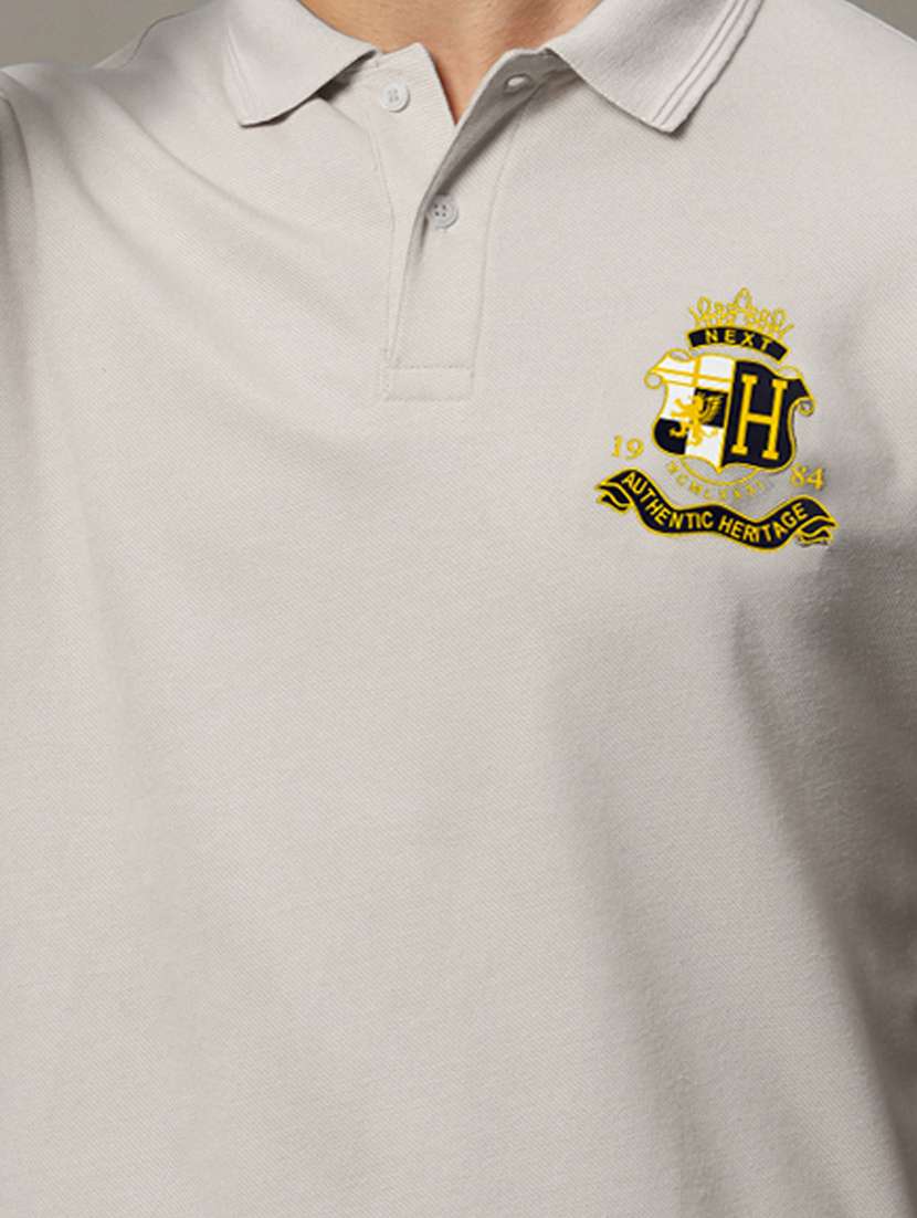 men solid short sleeve regualr fit polo t-shirt - 21908317 -  Standard Image - 4