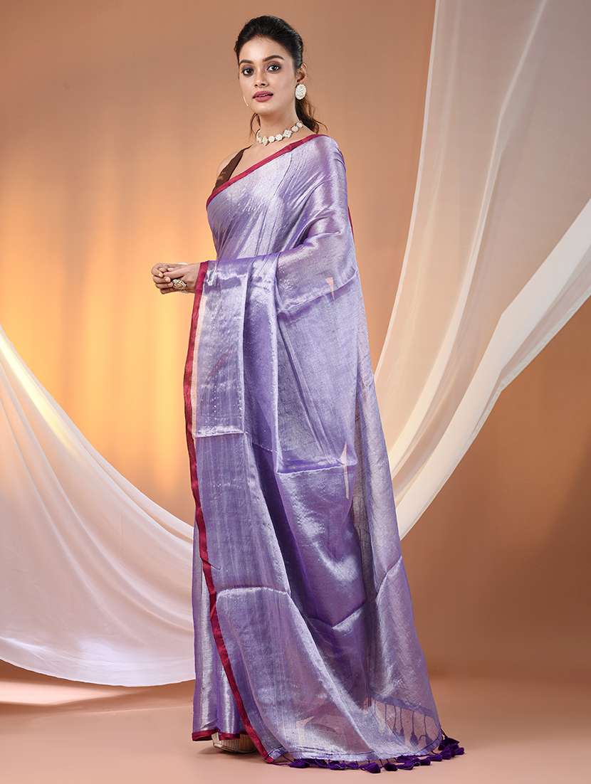 women solid casual wear saree with blouse - 21908337 -  Standard Image - 1