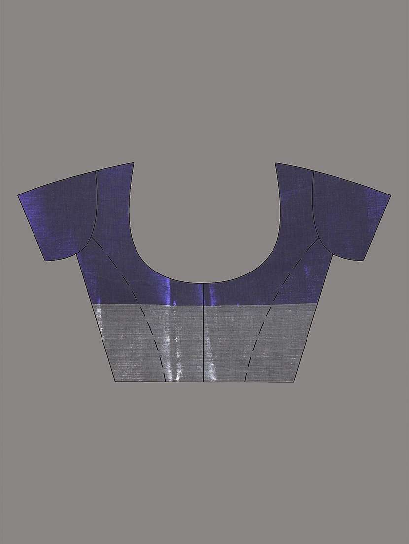 women grey handloom saree with blouse - 21908341 -  Standard Image - 6