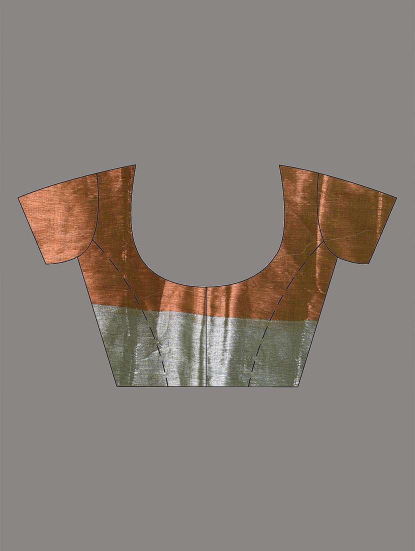 women green handloom saree with blouse - 21908345 -  Standard Image - 6