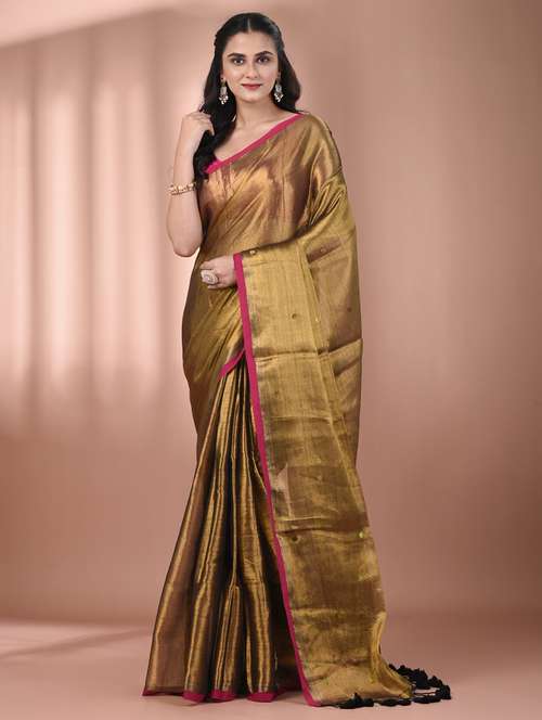 women solid with work embellished saree  with blouse - 21908356 -  Standard Image - 0